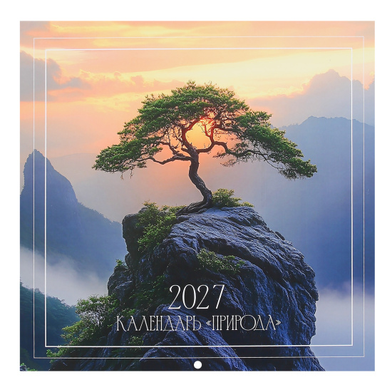 Календарь настенный перекидной 2027 29х29 "природа"