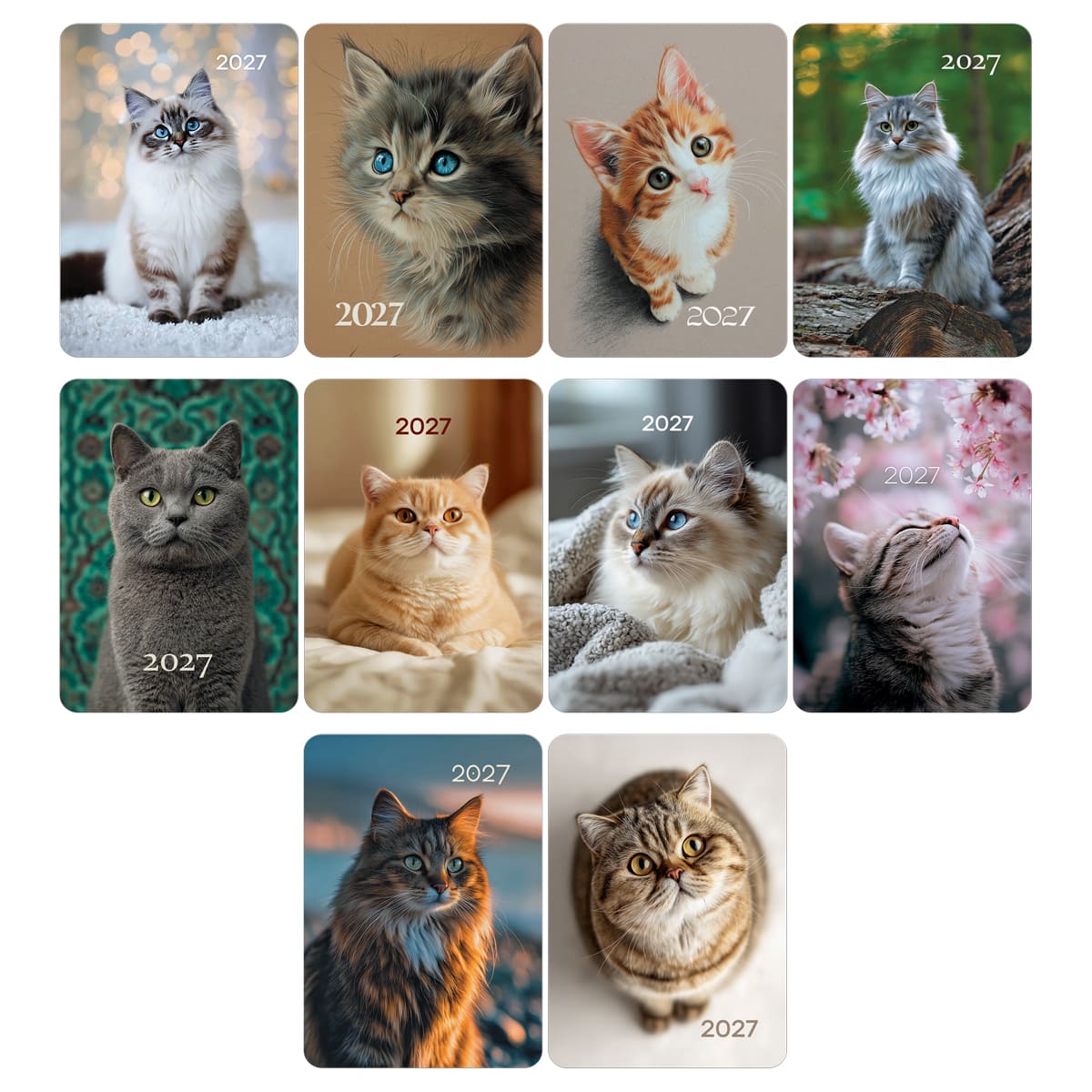 Календарь карманный 2027 "коты"