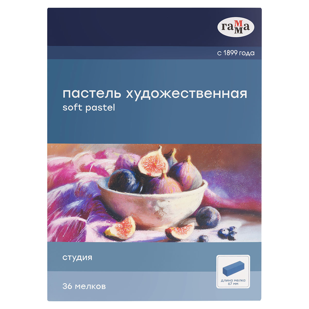 мелки пастельные 36цв. "студия" (гамма) Мелки пастельные 36цв. "студия" (гамма)