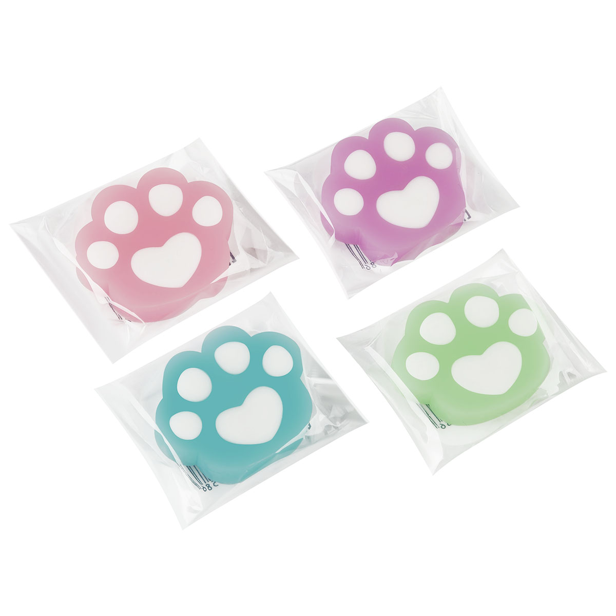 Ластик фигурный meshu "cute paw" 38х33х10мм
