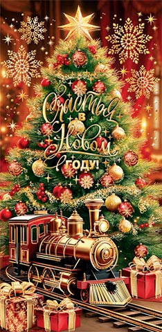 Конверт для денег "счастья в новом году!" фольга