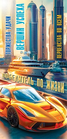 Конверт для денег "победитель по жизни" машина