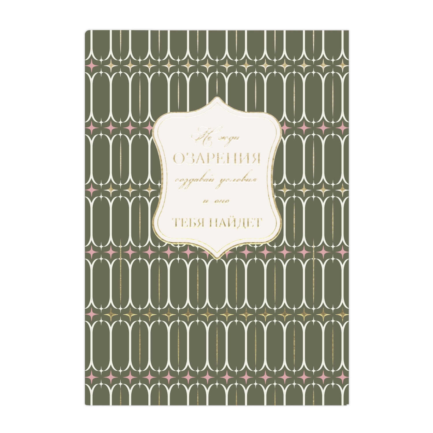 Книжка записная а6+ интегр.обл. 96л. кл. "орнамент овалы" (феникс+) тиснен.фольгой
